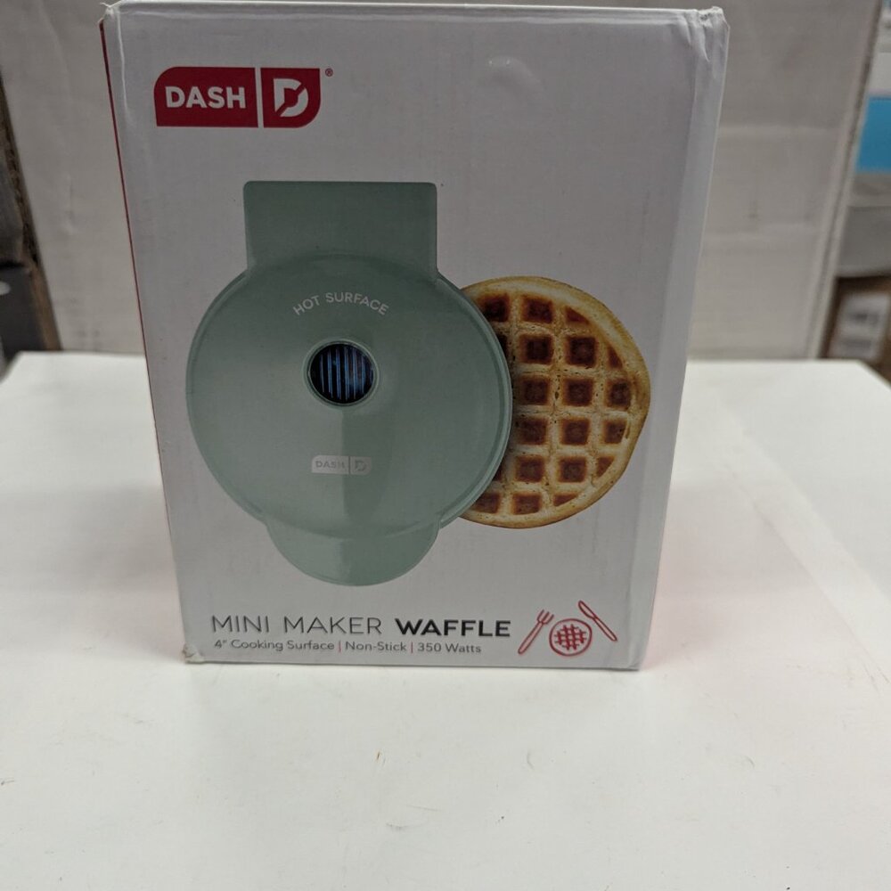 Dash Mini Waffle Maker - Aqua (Brand New)